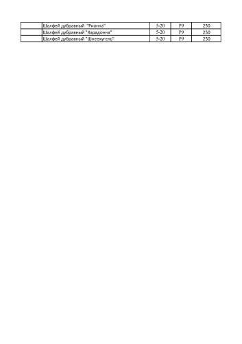 Саженцы в горшках 0,5 л