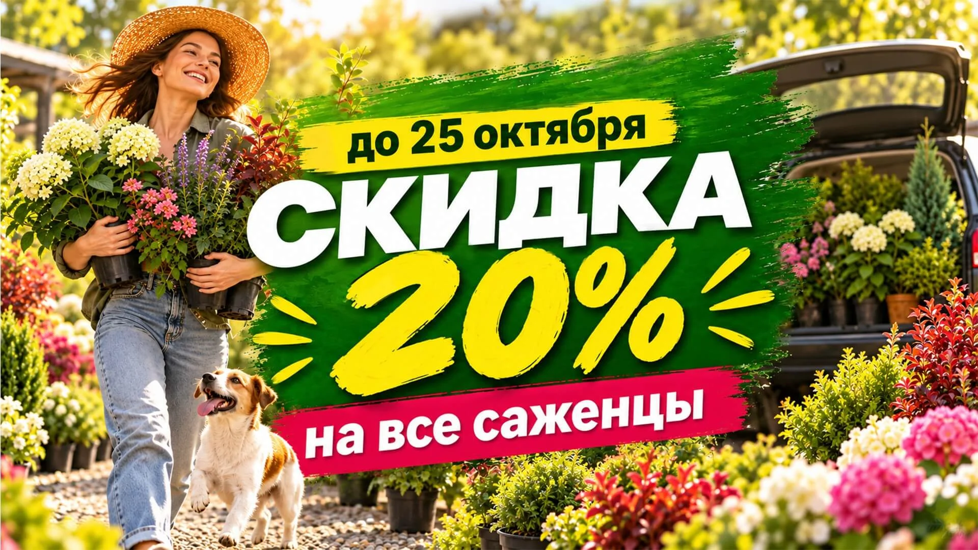 Скидка 20% на саженецы