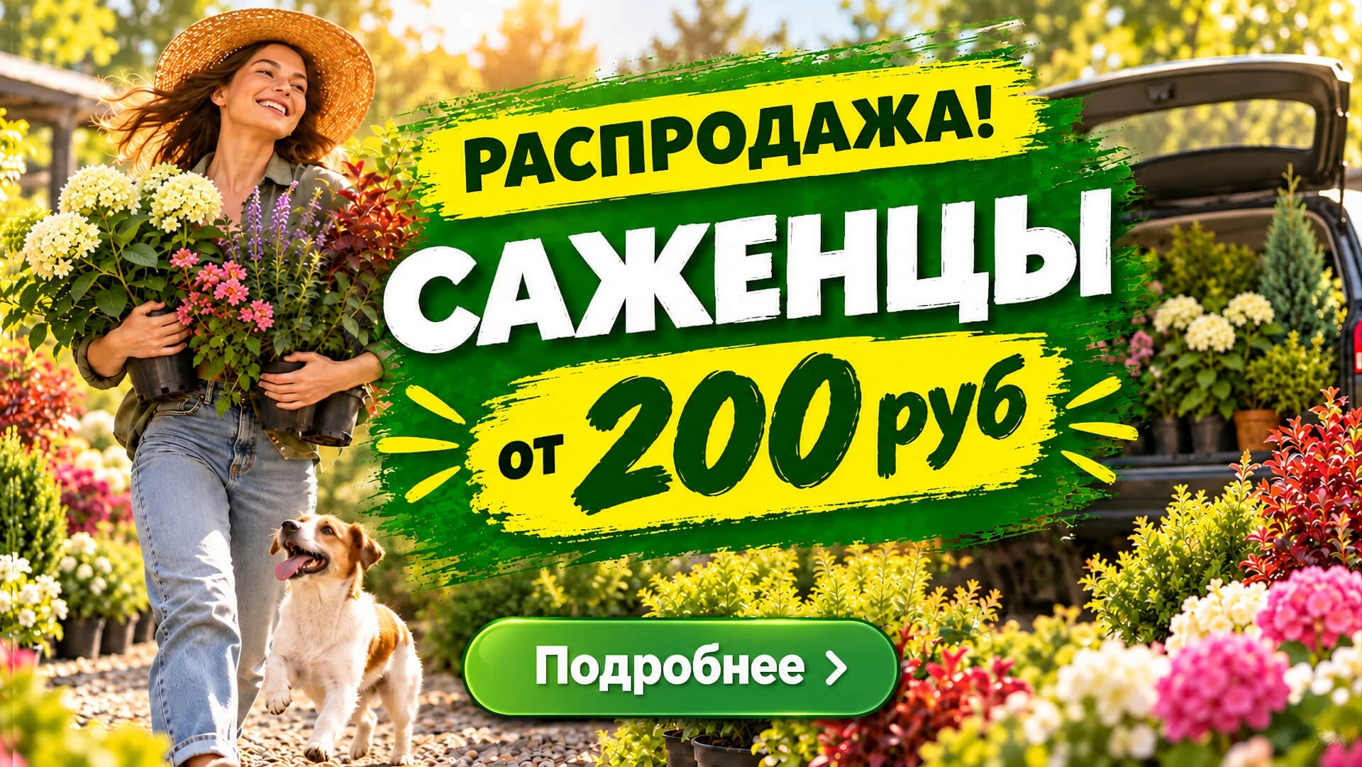 Скидка 20% на саженецы