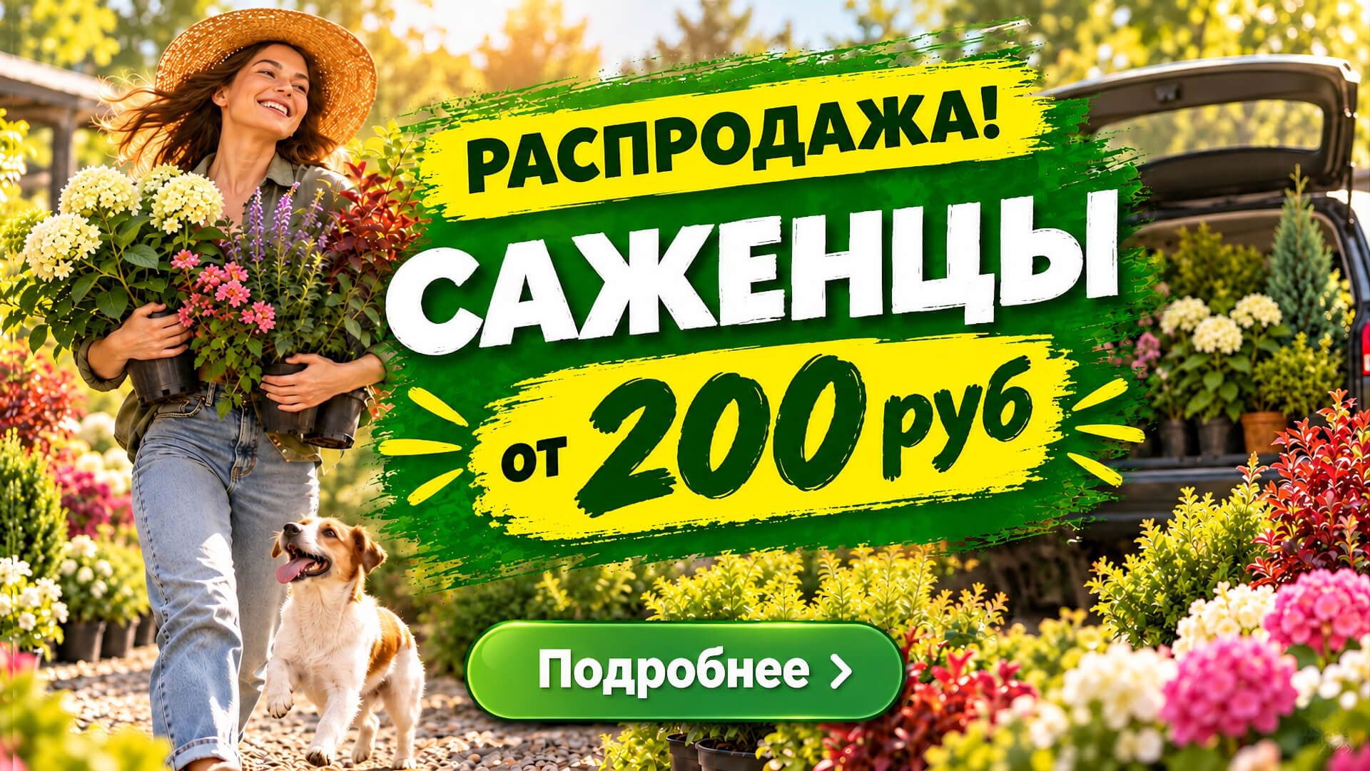 Скидка 20% на саженецы