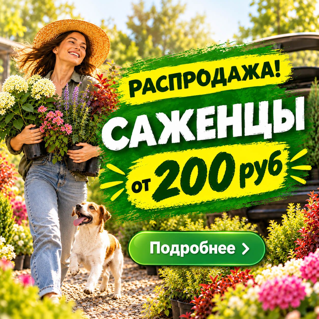 Скидка 20% на саженецы
